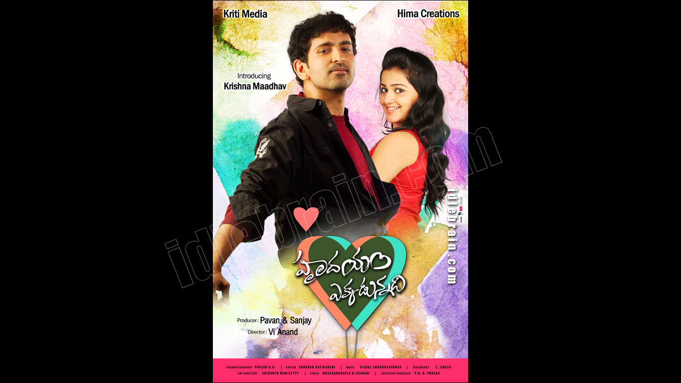 Hrudhayam Ekkadunnadi  wallpapers - Telugu cinema posters -   Krishna Maadhav