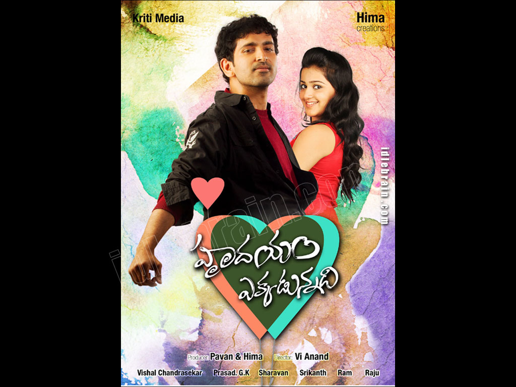 Hrudhayam Ekkadunnadi  wallpapers - Telugu cinema posters -   Krishna Maadhav