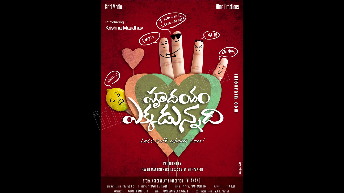 Hrudhayam Ekkadunnadi  wallpapers - Telugu cinema posters -   Krishna Maadhav